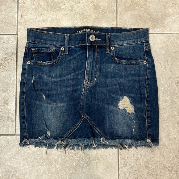 Express Dresses & Skirts - express denim skirt